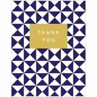 Thank You Card Blue
