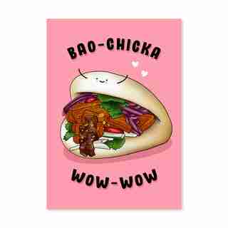 Paper E. Clips Valentine Card Bao Chicka Wow Wow