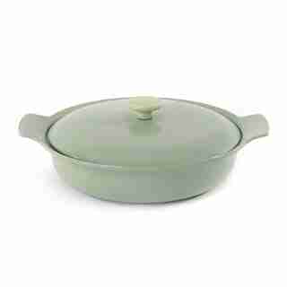 RON CAST IRON DEEP SKILLET 3.5QT GREEN