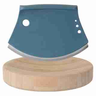 LEO HERB CUTTER AND BAMBOO CUTTING BOARD SET