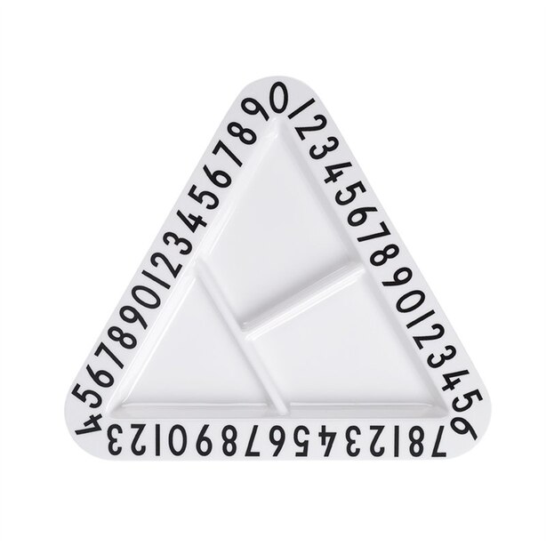 Design Letters® Kids Sectional Melamine Plate Letters Triangle