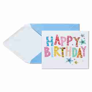 Carte Happy Birthday Papyrus (Monde merveilleux)