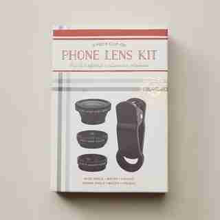 CLIP-ON PHONE CAMERA LENS KIT SET OF 3