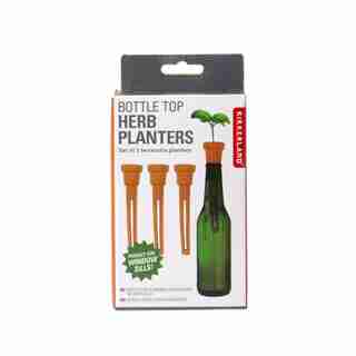 BOTTLE TOP HERB PLANTERS