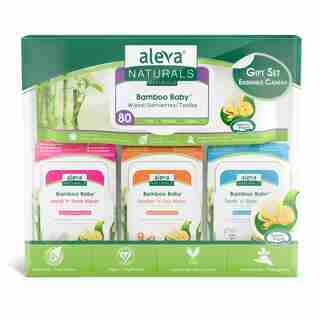 Aleva Naturals Bamboo Baby Wipes Gift Set