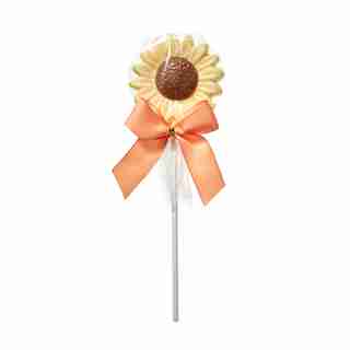 Suçon en chocolat blanc en forme de marguerite