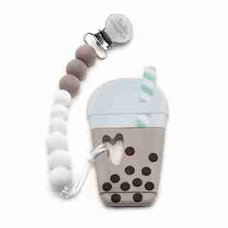 LOULOU LOLLIPOP TEETHER AND HOLDER MILK BUBBLE TEA