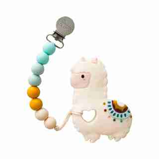 Loulou LOLLIPOP Teether Set Silicone Llama