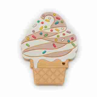 LouLou LOLLIPOP Teether Chocolate Twist Ice Cream Cone