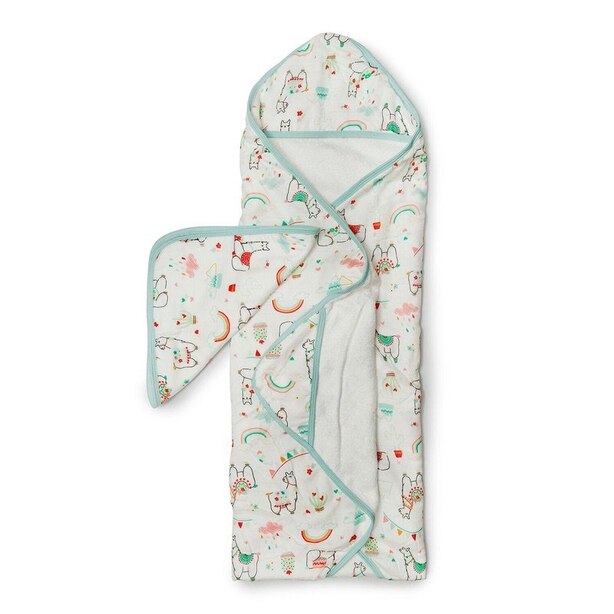 Loulou Lollipop Hooded Towel Llama