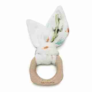 Loulou Lollipop Teether Bunny Ear Cactus Floral