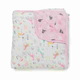 Loulou Lollipop Muslin Quilt - Unicorn Dream