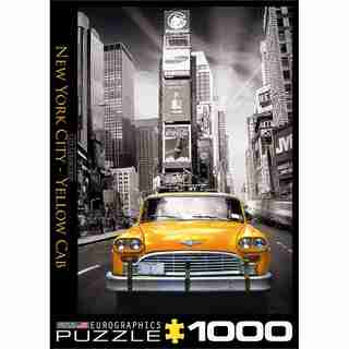New York City B & W Yellow Cab 1000 Piece Puzzle