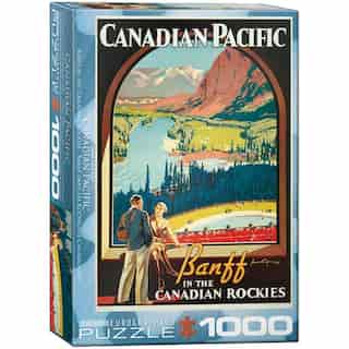 1000 Piece Puzzle CP Rail Canadian Rockies