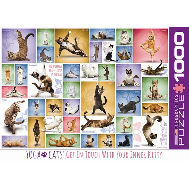 Yoga Cats 1000 Piece Puzzle
