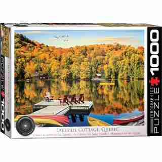 Eurographics Jigsaw Puzzle Quebec Lakeside Cottage 1000 Pieces