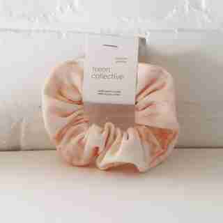 Organic Cotton Hair Scrunchie Blush Marble
