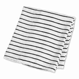 Lulujo Bamboo Modern Collection - Black Messy Stripe