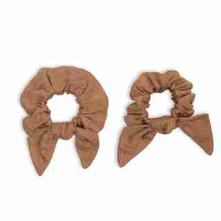 Lulujo - Mommy & Me Scrunchies - Tan