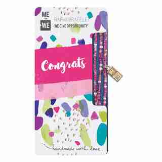 Me to We Occasion Rafiki Bracelet Congrats