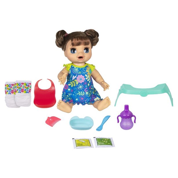 Baby Alive Happy Hungry Baby Brown Straight Hair By Baby Alive