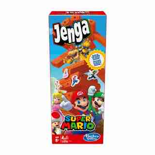 Jenga: Super Mario Edition Game, Block Stacking Tower Game for Super Mario Fans, Ages 8 and Up