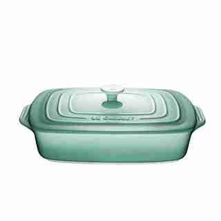 RECTANGULAR CASSEROLE DISH WITH LID - SAGE