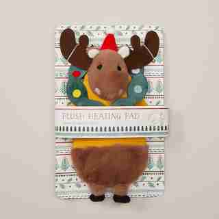 PLUSH HEATING PAD MOOSE