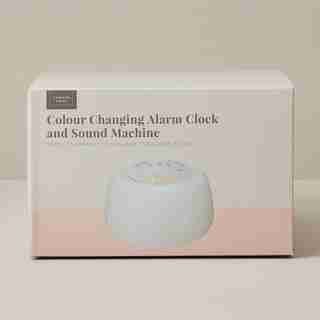 COMMON CRAFT COLOUR CHANGING ALARM CLOCK AND SOUND MACHINE
