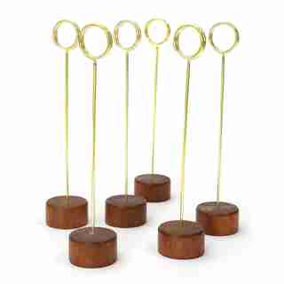 Style Me Pretty Wood Table Stands Set of 12