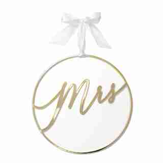 Style Me Pretty Chair Sign Mrs
