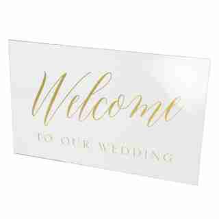 Style Me Pretty Acrylic Welcome Sign