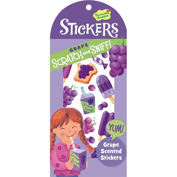 GRAPE SCRATCH & SNIFF MINI STICKERS