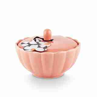 Illume Groovy Kind of Love Flower Ceramic Candle White Pomelo