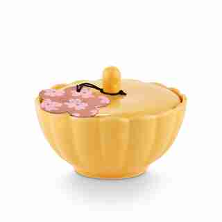 Illume Sunny Kind of Love Flower Ceramic Candle Sunshine & Coconut