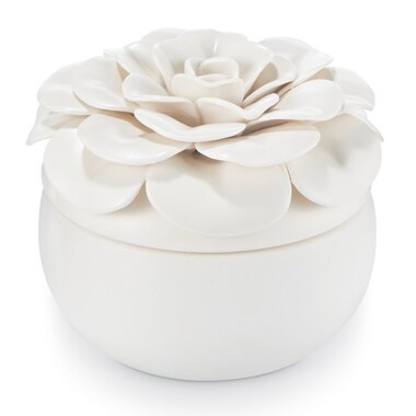 Ceramic Flower Candle - Gardenia