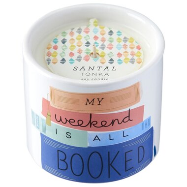 Stackable Book Candle â My Weekend Is All Booked