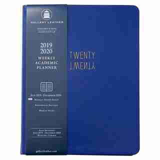 2019-2020 18-Month Weekly Academic Planner Bright Blue