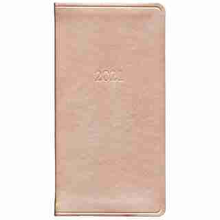 Gallery Leather January - December 2021 Pocket Weekly Rose Gold Planner