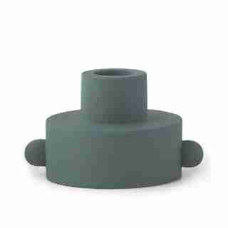 PADDYWAX DUAL FUNCTION TAPER/TEA LIGHT CANDLE HOLDER FOREST GREEN