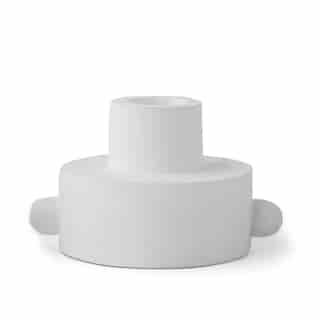 PADDYWAX DUAL FUNCTION TAPER/TEA LIGHT CANDLE HOLDER WHITE