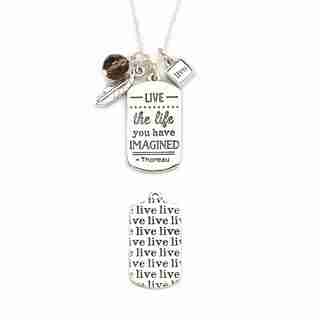 FOXY MANTRA LIVE NECKLACE - SILVER