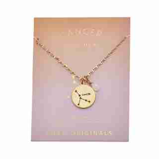 Stargazer Cancer Necklace in Gold