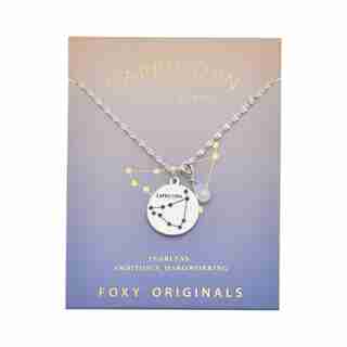 Stargazer Capricorn Necklace in Silver