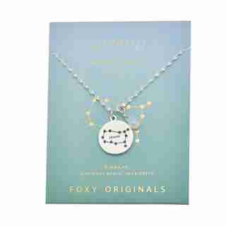 Stargazer Gemini Necklace in Silver