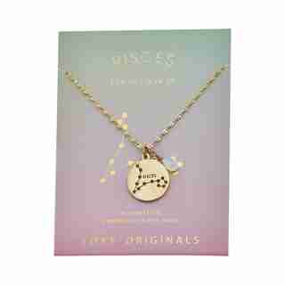 Stargazer Pisces Necklace in Gold
