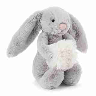 Jellycat Bashful Snow Bunny Grey Small Plush