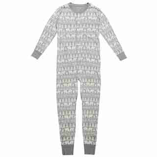 HATLEY X INDIGO ADULT UNION SUIT FAIRISLE XS