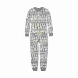 HATLEY X INDIGO KIDS UNION SUIT PAJAMAS FAIRISLE SIZE 4