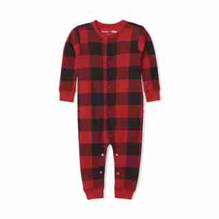 HATLEY X INDIGO INFANT UNION SUIT PAJAMAS BUFFALO 3-6 MONTHS